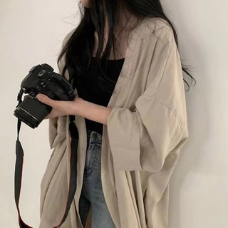 Áo Sơ Mi Chống Nắng Dáng Rộng Phong Cách Hàn Quốc Thời Trang Mùa Hè Hàng Mới Dành Cho Bạn Nữ