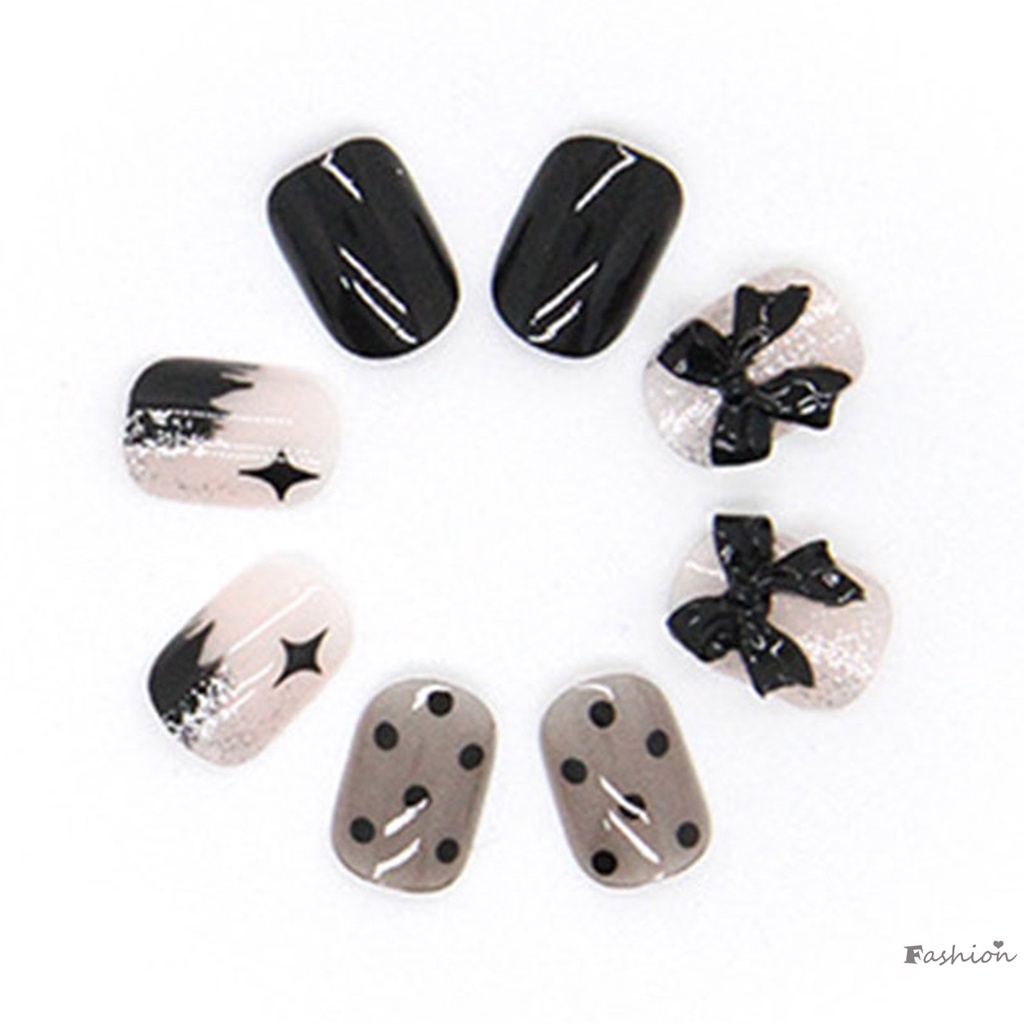 Móng Tay Giả Màu Đen Thời Trang