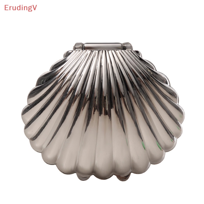 Hộp Đựng Bánh Kẹo / Trang Sức Hình Vỏ Sò Màu Vàng / Bạc Độc Đáo Tiện Dụng