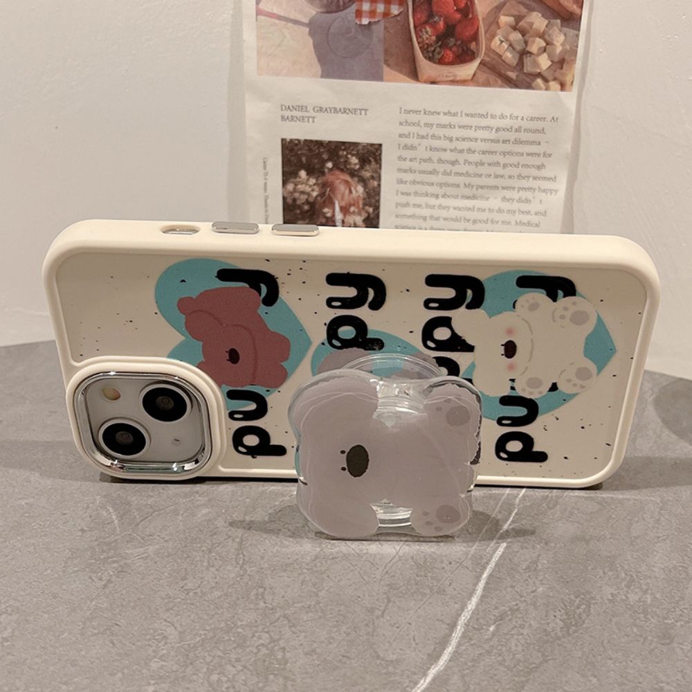 Ốp Điện Thoại TPU Mềm Chống Sốc Có Giá Đỡ Hình Gấu Koala Cho IPhone 14 Pro Max 13 12 11 Pro Max
