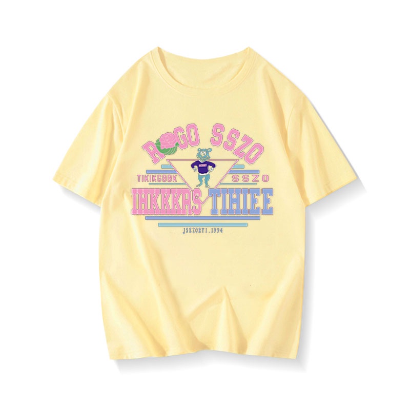 NRVP Áo Thun 100% Cotton Tay Ngắn Phong Cách Hàn Quốc Mới