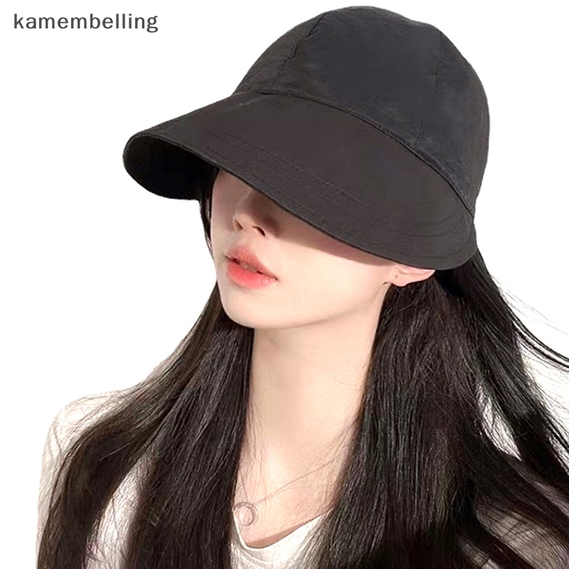 Kamembelling 1 Mũ Lưỡi Trai Vành Rộng Chống Nắng Có Dây Rút Có Thể Điều Chỉnh Dành Cho Nam Nữ