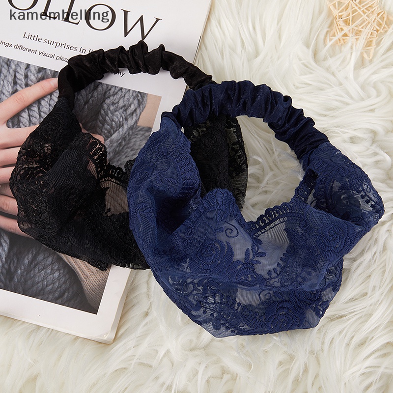 Băng Đô Ren Mỏng Thoáng Khí Thêu Họa Tiết Đơn Giản Thời Trang