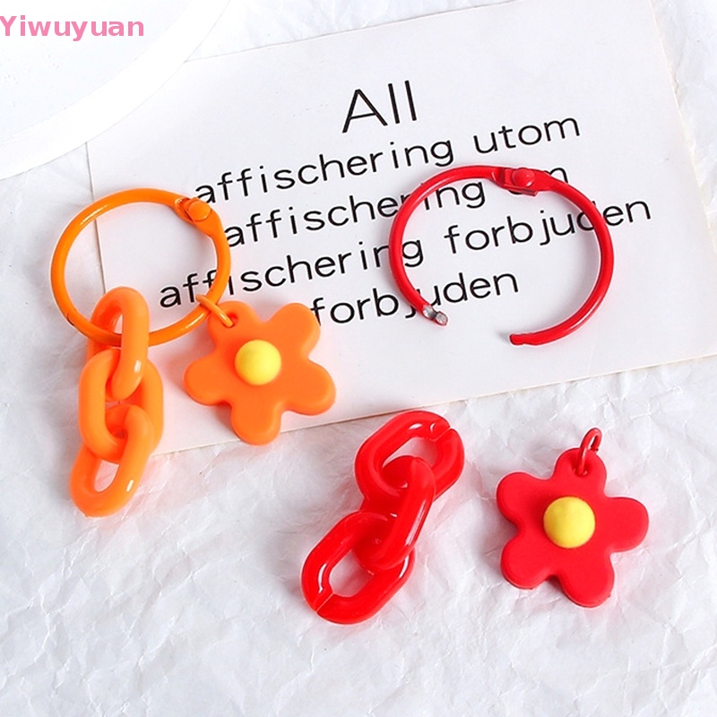 < Yiwuyuan > Móc Chìa Khóa Trang Trí Ba Lô / Ô Tô Hình Hoa Dễ Thương