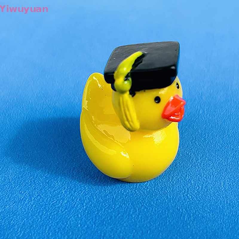 < Yiwuyuan > Đồ trang trí Vịt Mini Bằng Resin Dễ Thương Trang Trí Tiểu Cảnh Thu Nhỏ