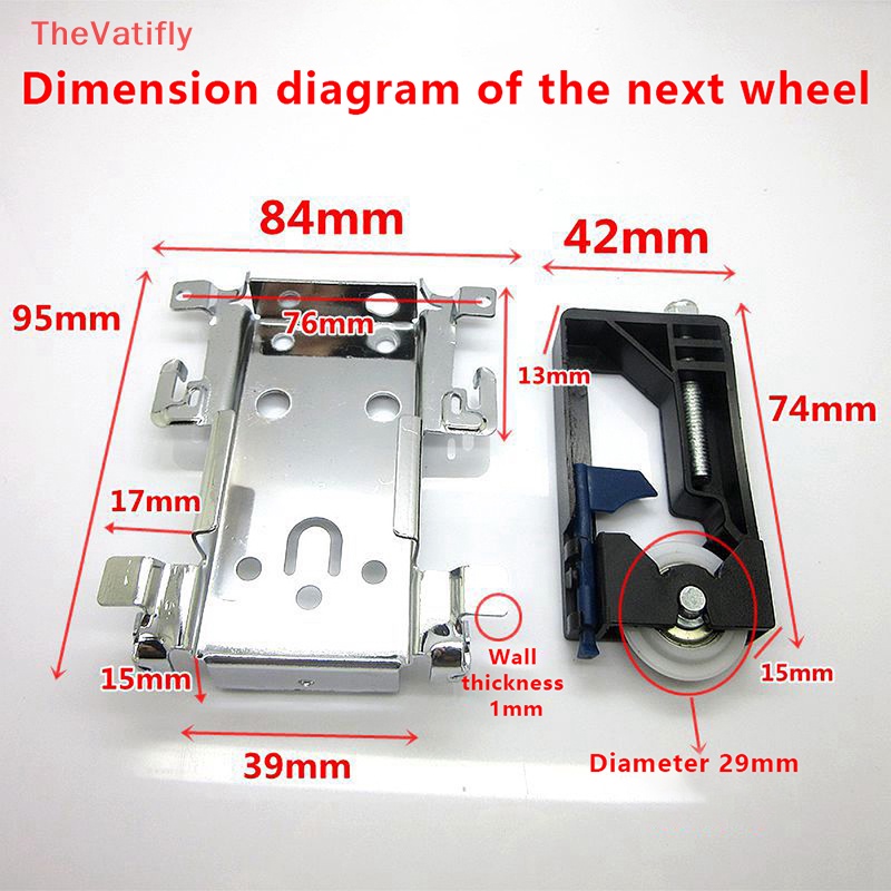 [Thevalifly] Bánh Xe Trượt Bên Trên / Dưới Cho Tủ Quần Áo / Runner / Hướng Dẫn