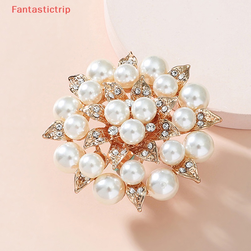 Nhẫn Đính Hôn Zircon Hình Hoa Đính Ngọc Trai Trắng Thanh Lịch Cho Nữ Kiểu Hàn Quốc Mới