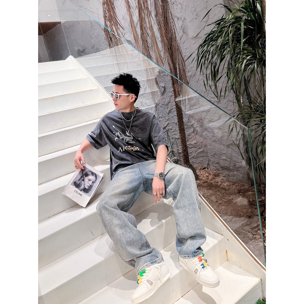 Arc88ter &amp; - 2023 Áo Thun Tay Ngắn In Hình Pickle Cổ Điển Phong Cách Mỹ