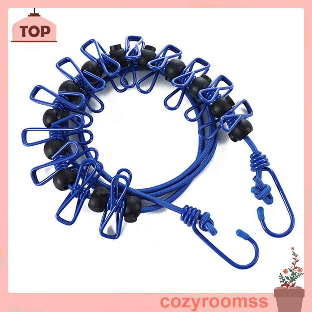 Dây Phơi Quần Áo Kèm 12 Kẹp Chống Trượt