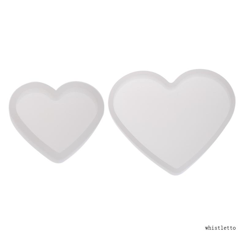 Khuôn Silicone Làm Đế Nến Hình Trái Tim Xinh Xắn