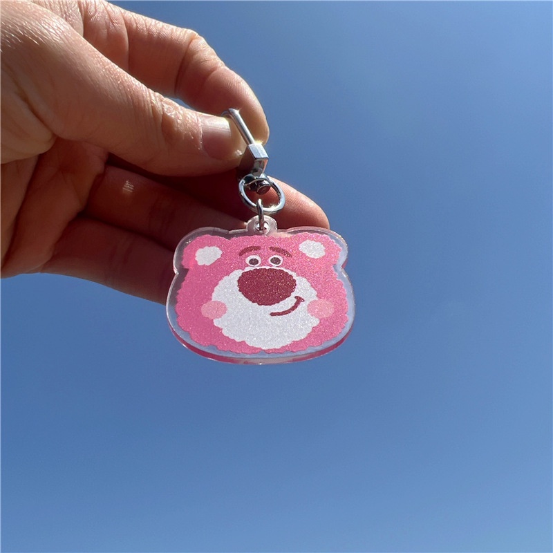 1 Móc Khóa Dạng Bút Hình Chú Gấu Hoạt Hình Dễ Thương Cho Nam Và Nữ