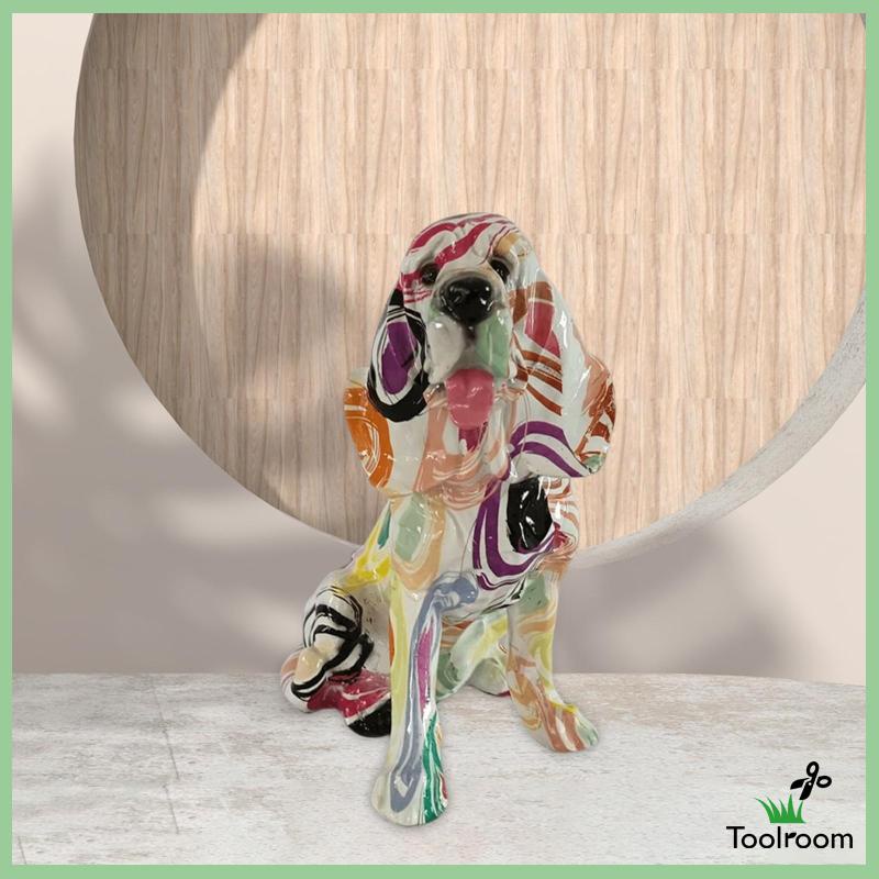Mô Hình Tượng Chú Chó Nhiều Màu Sắc Dùng Trang Trí Nhà Cửa