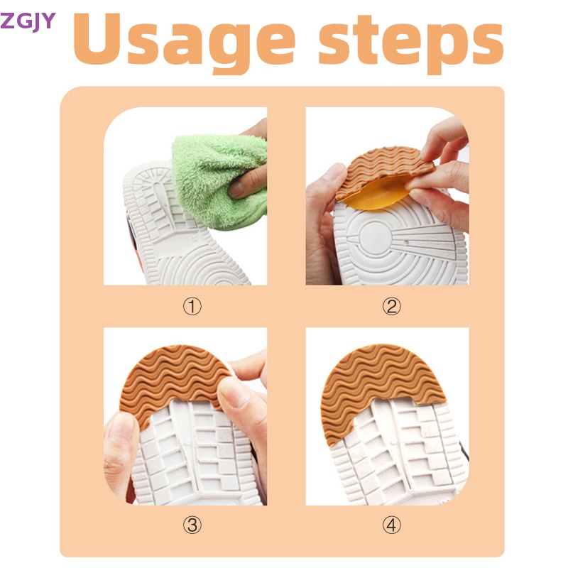 1 Cặp Miếng Dán Đế Giày Bằng Cao Su Chống Trượt Chống Mài Mòn Mới