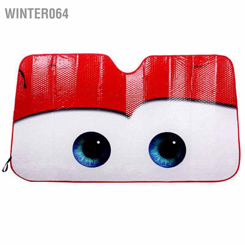Winter064 Hoạt Hình Mắt Kính Chắn Gió Ô Tô Tấm Che Nắng Bảo Vệ Có Thể Gập Lại Cửa Sổ Giữ Nhiệt Bao Khối Tia UV
