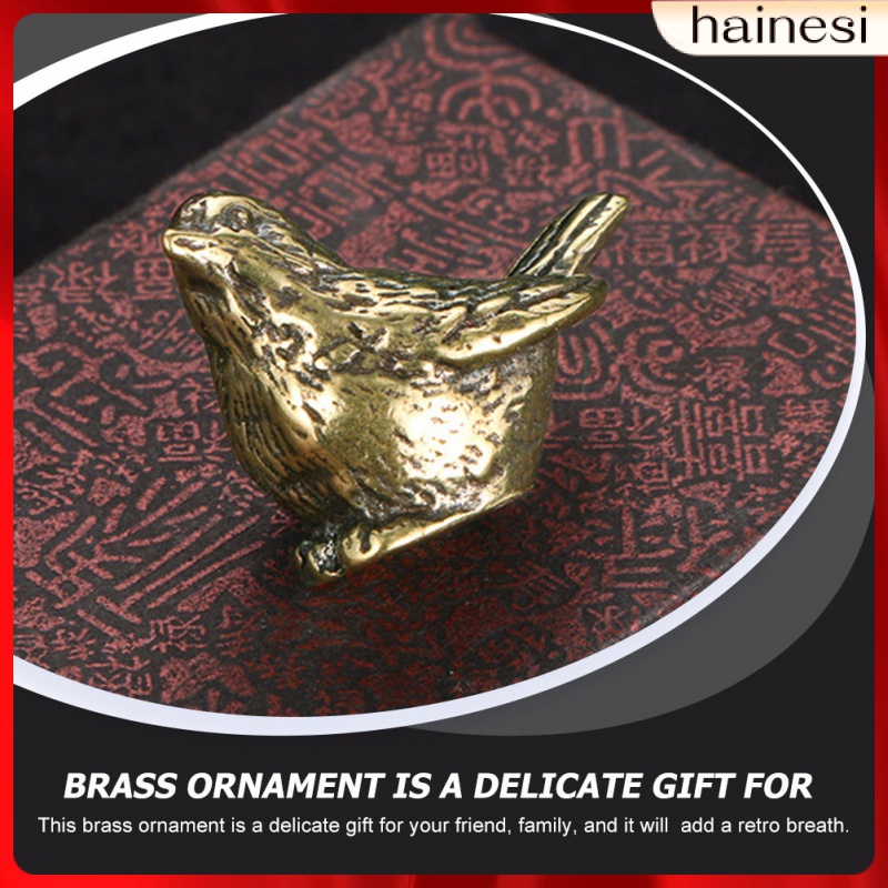 Mô Hình Chim Sẻ Vàng Bằng Đồng Thau Phong Cách Vintage Trang Trí Sân Vườn