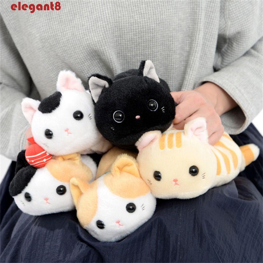 Túi Đựng Bút / Mỹ Phẩm Mềm Mại In Hình Mèo Hoạt Hình Dễ Thương