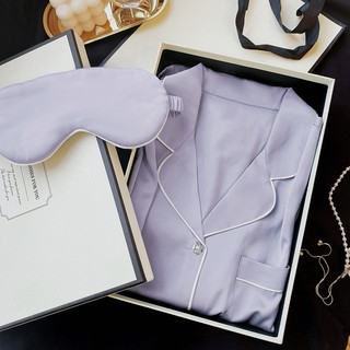 Bộ Đồ Ngủ Bằng Lụa Satin Plus Size Dành Cho Nữ