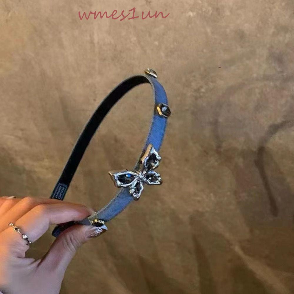 Băng đô cài tóc rửa mặt Dạng Nén Phong Cách Hàn Quốc WMES15H|Băng Đô Denim Thời Trang Cho Nữ