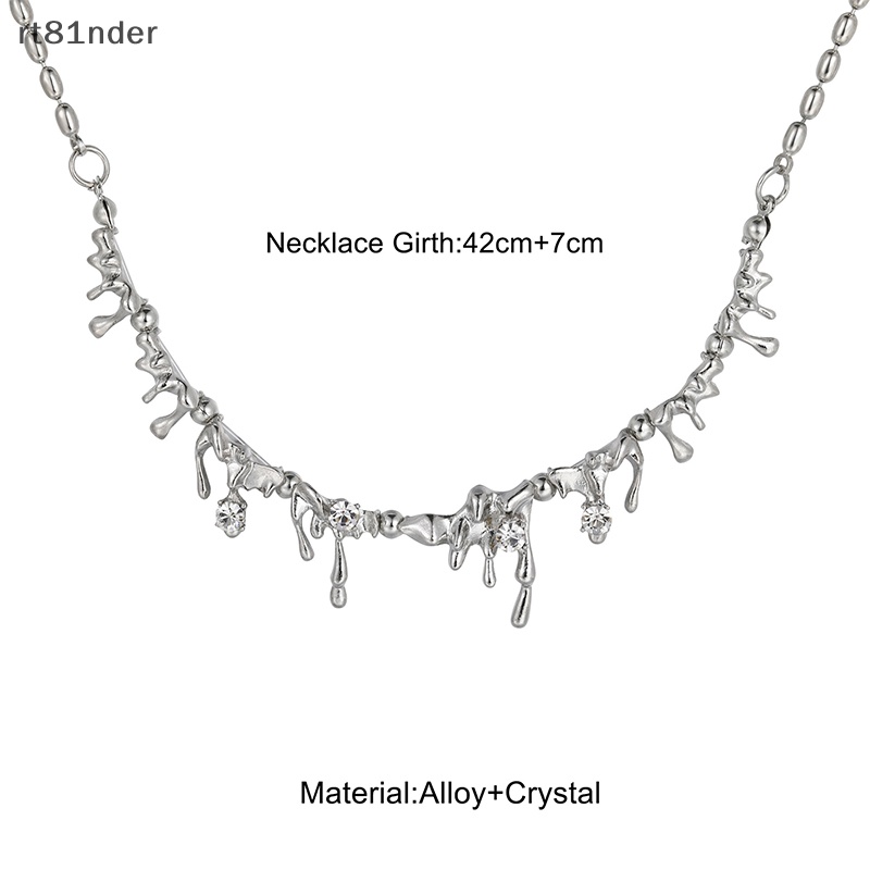 Rt Vòng Cổ Choker Bằng Hợp Kim Mặt Hình Giọt Nước Phong Cách Hip Hop Thời Trang Cho Nữ