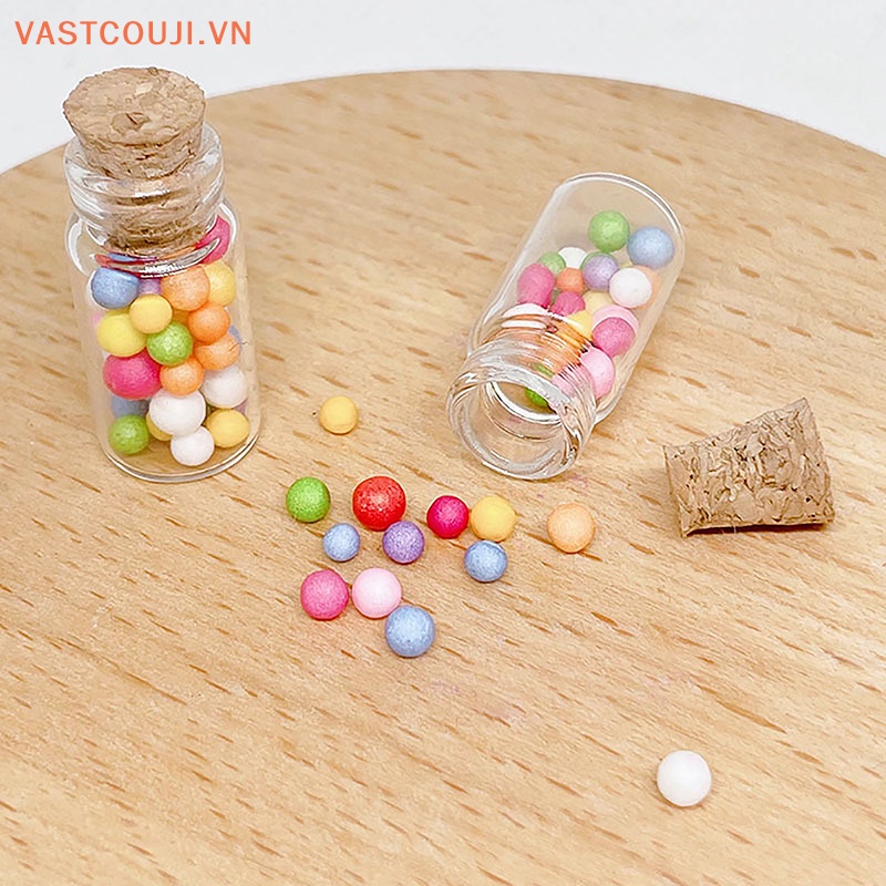 Mô Hình Bình Kẹo Mô Phỏng VASTJI Có Nút Chặn Dùng Trang Trí Nhà Búp Bê DIY