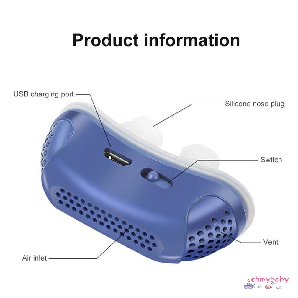 [Ready] Điện Chống Ngáy Thiết Bị Gia Đình Dụng Cụ Nới Rộng Mũi Hỗ Trợ Giấc Ngủ Chuyên Nghiệp Unisex [Z/2]