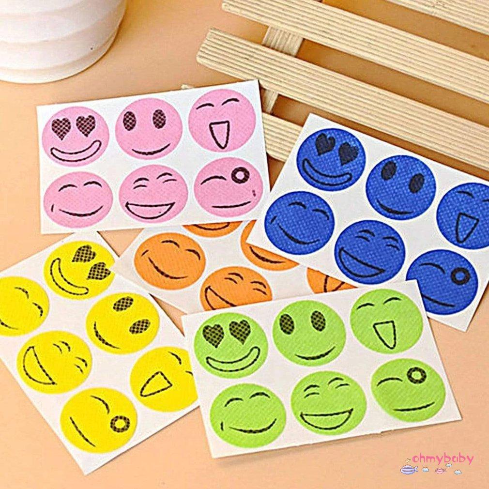 [Ready] Phim hoạt hình Mặt cười Hình dán chống muỗi côn trùng [Z/4]