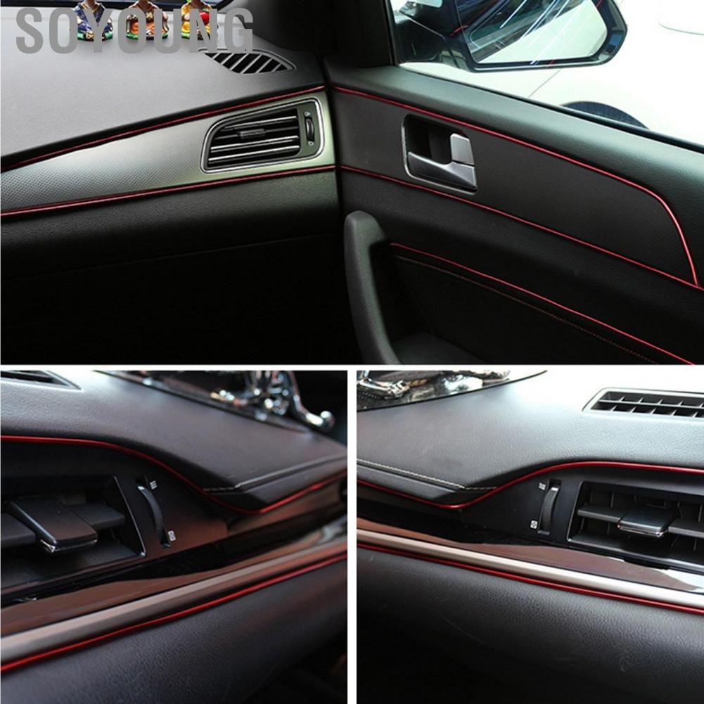 Soyoung Automobile Interior Trim Strip  Electroplating Elastic Car Dashboard Line for Vehicle
