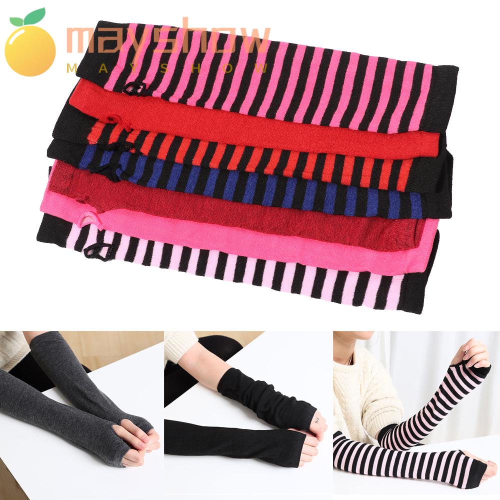 Găng Tay Cotton Dài Hở Ngón Phong Cách Cổ Điển