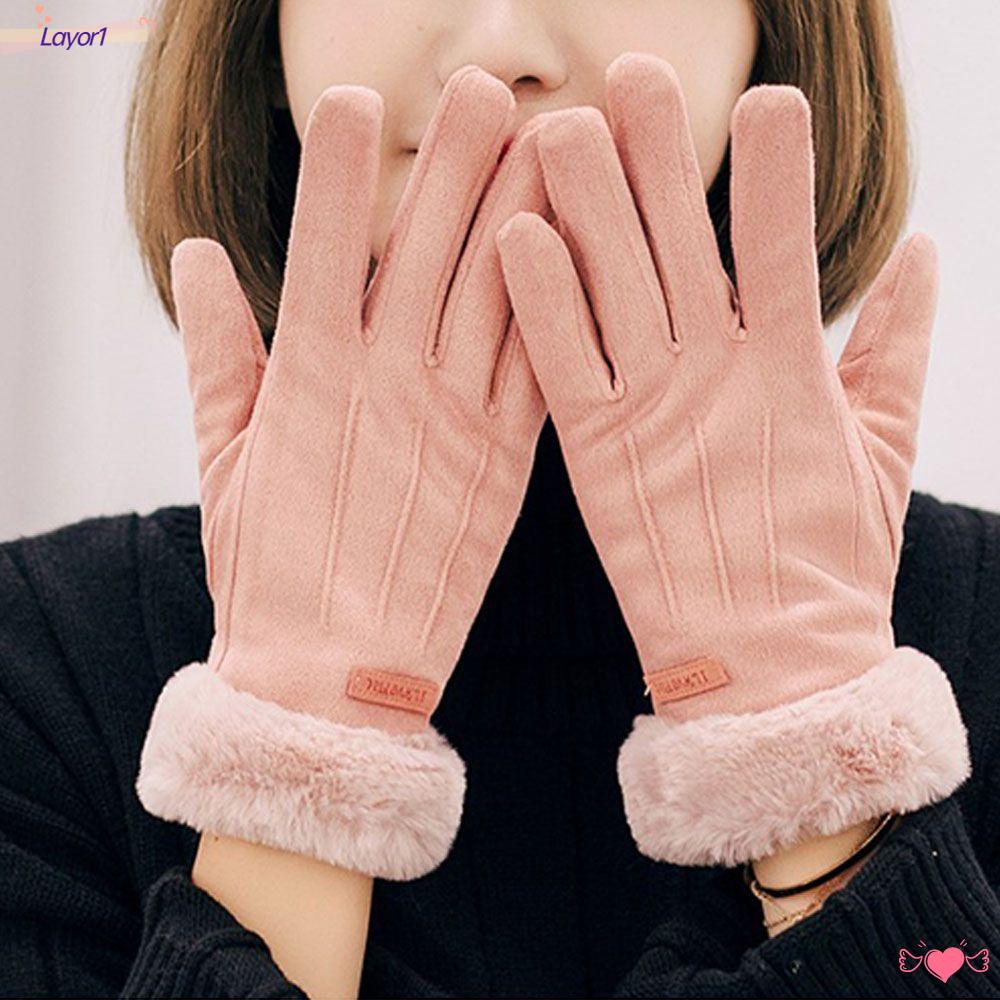 Layor1 Găng Tay Cảm Ứng Đa Màu Sắc Dày Dặn