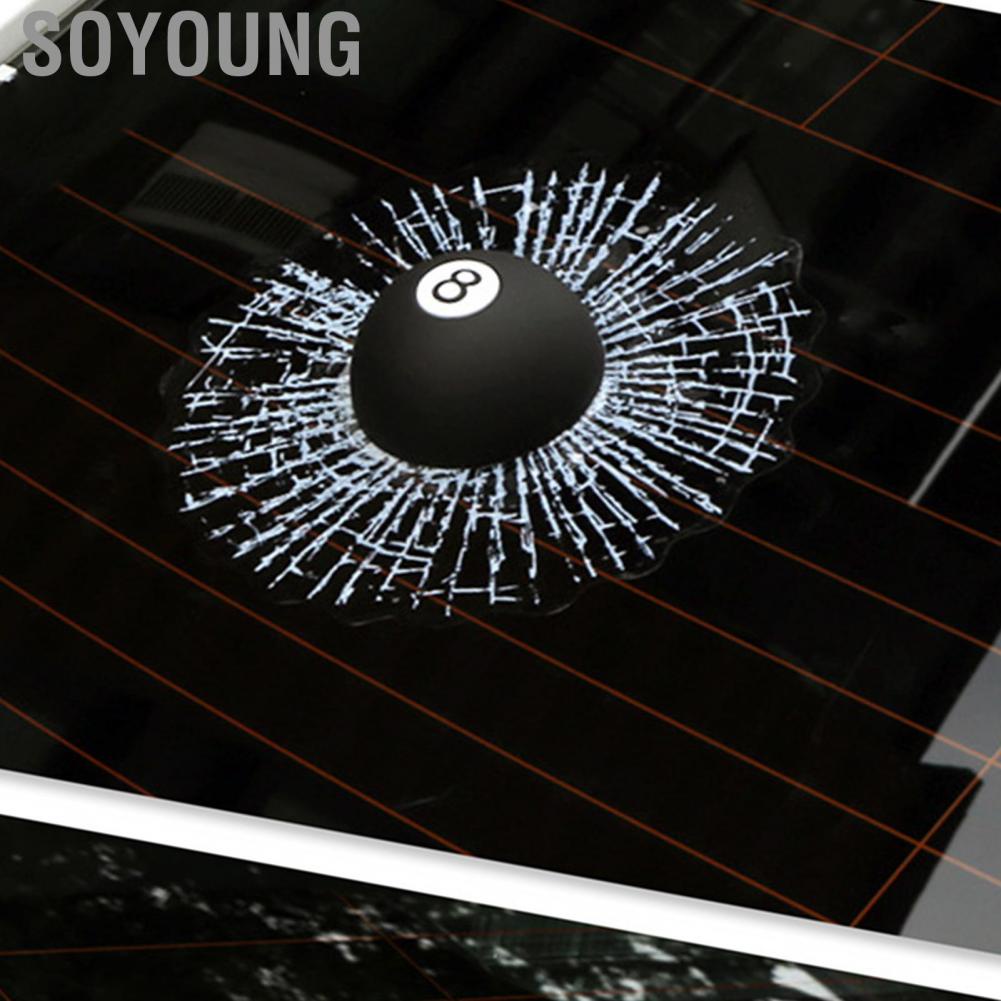 Soyoung Ball Hits Car Window  Decorative PVC EVA Verisimilitude Stereo for Auto