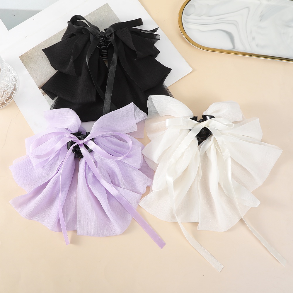 Kẹp Tóc Đính Nơ Ruy Băng Thời Trang Cho Nữ CHLINS