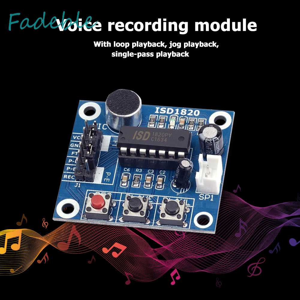 Mô Đun Ghi Âm Giọng Nói ISD1820 ISD1820 Kèm Mic Chuyên Dụng