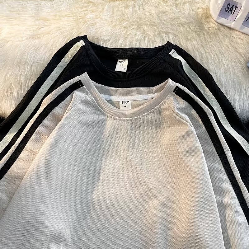 Áo Thun Tay Ngắn Kẻ Sọc Thời Trang Dành Cho Nam