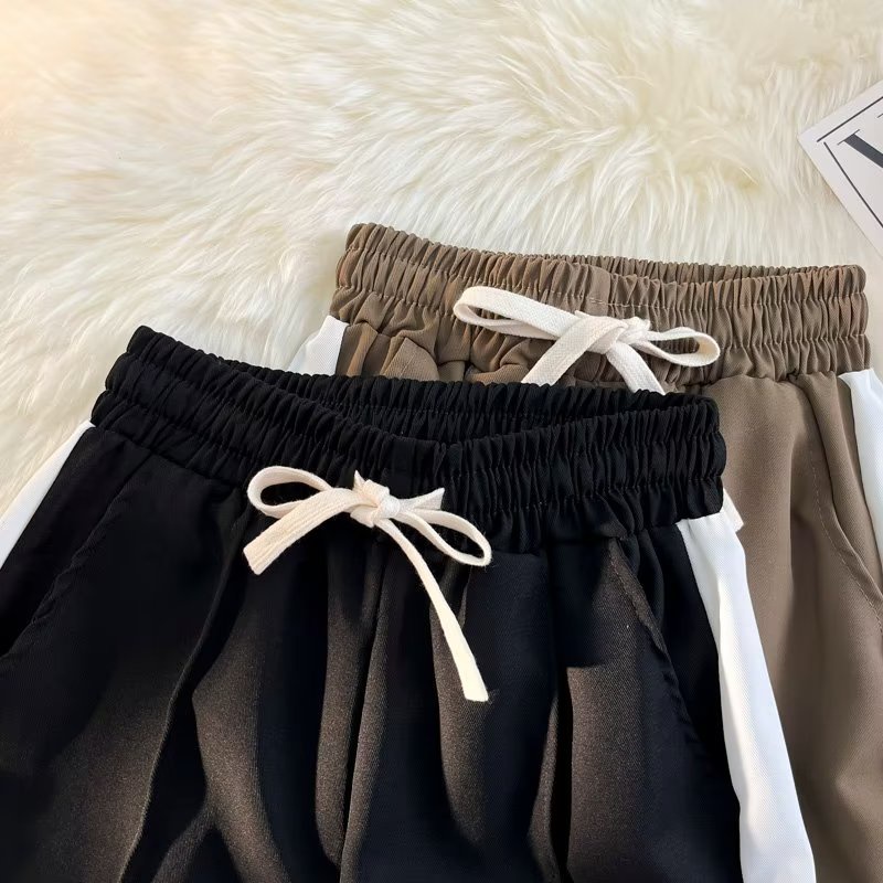 Quần Thể Thao Ống Rộng Lưng Cao Phong Cách Xuân Hè Mới Cho Nam Nữ