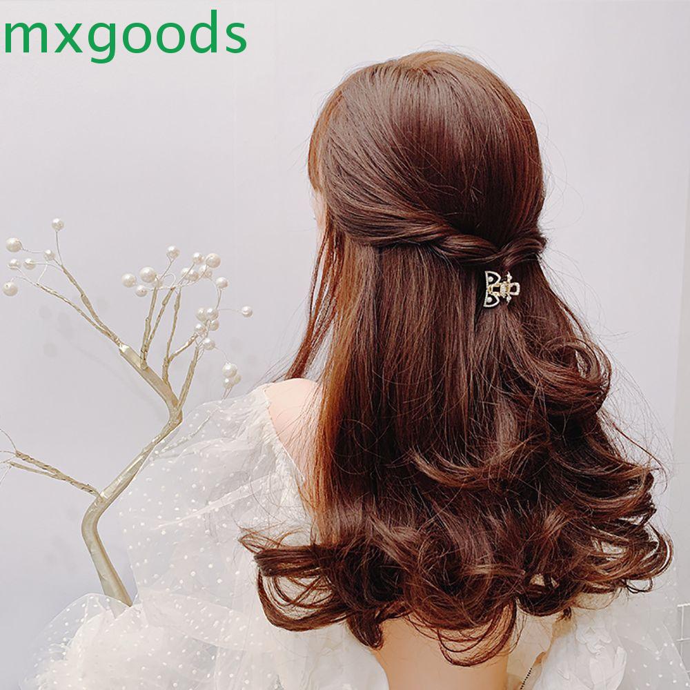 Kẹp Tóc Càng Cua Đính Nơ Họa Tiết Hình Học Bằng Hợp Kim Phong Cách Hàn Quốc Tối Giản Cho Nữ