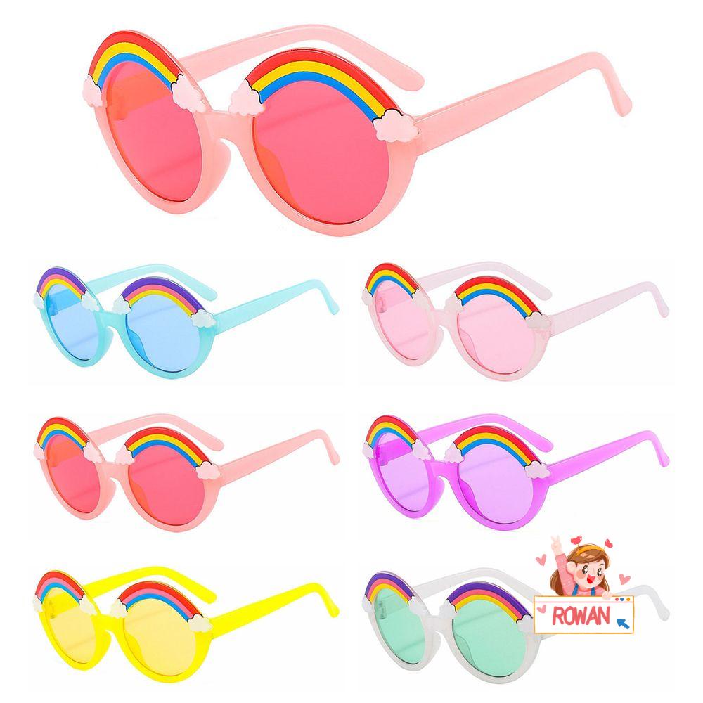 Kính Mát Bảo Vệ Chống Tia UV400 Hình Cầu Vồng Dễ Thương Cho Bé