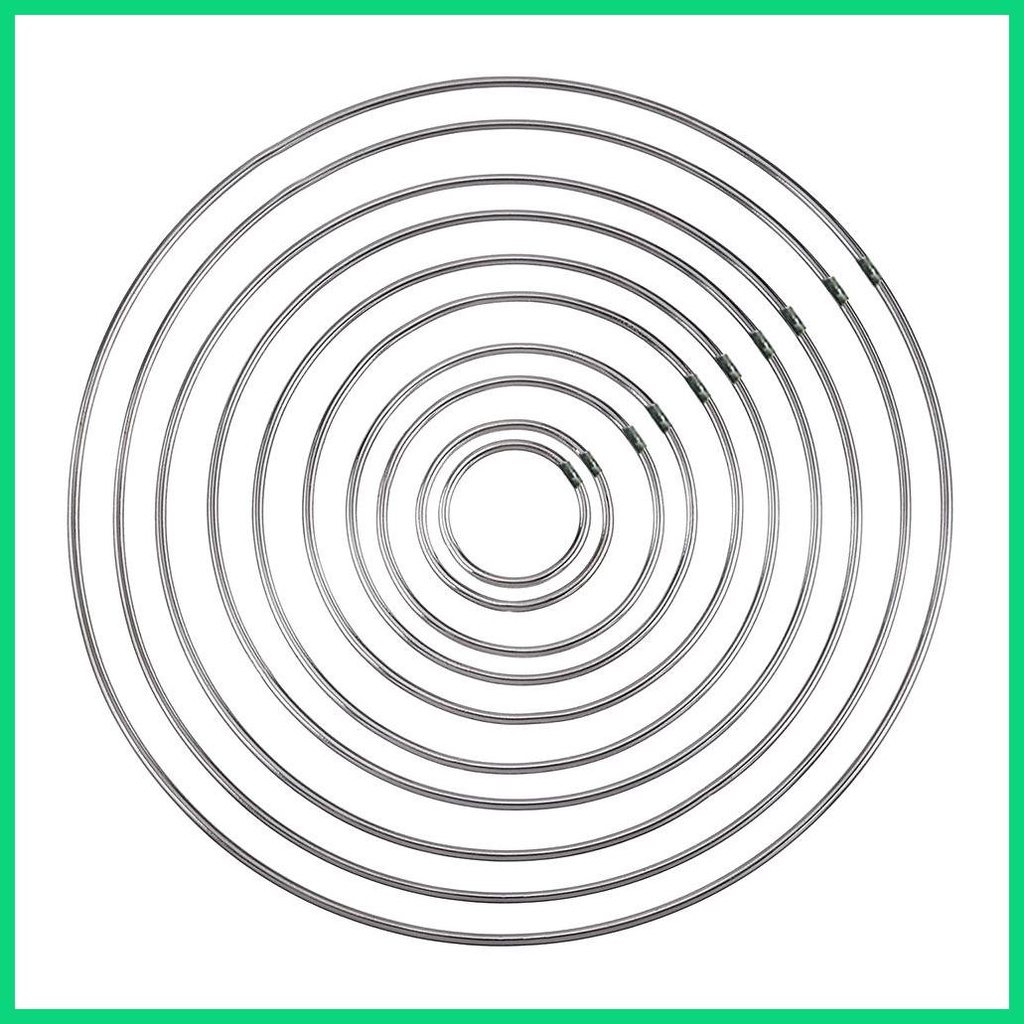 Set 10 Vòng Kim Loại Tròn Gắn Lưới Bắt Giấc Mơ