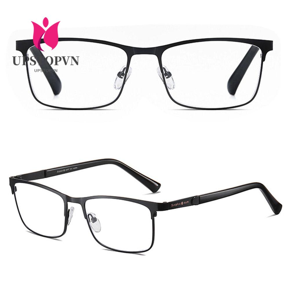 Kính Đọc Sách Gọng Kim Loại Chống Ánh Sáng Xanh Phong Cách Vintage