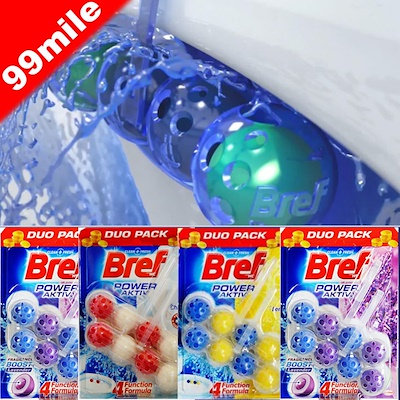 Bộ đôi viên xả khử mùi toilet 8 viên bref power active toilet cleaner Healthy Care Quatangme1