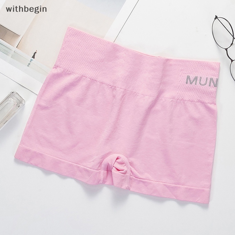 Quần Lót Boxer Cotton Ngắn Không Đường May Định Hình Cơ Thể Thời Trang Cho Nữ