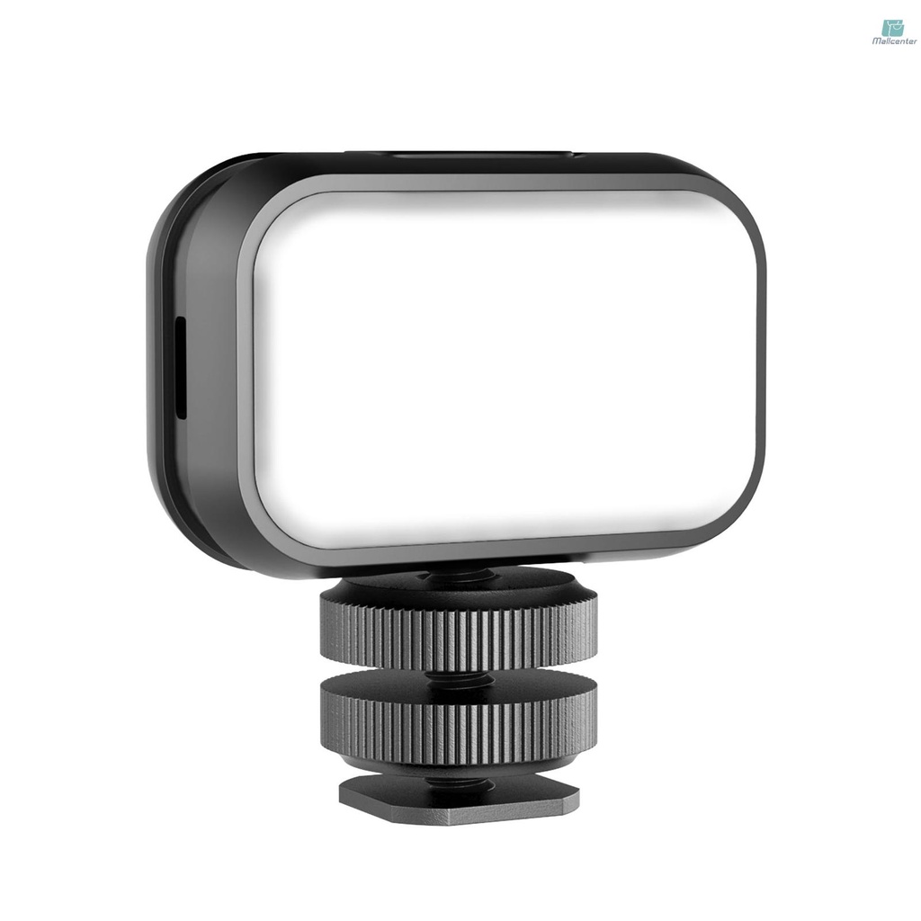 Ulanzi VL28 Mini LED Video Light 5600K Photography Fill Light Built-in Rechargeable Battery with Cold Shoe Adapter Diffuser for Smartphone Action Camera Vlog Still Life Product Shooting Live Streaming