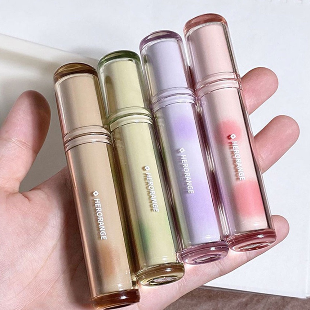 Son kem HERORANGE Dưỡng Ẩm Lâu Trôi Mềm Mượt Tạo Hiệu Ứng Gương Thiết Kế Hình Ly Trà Băng Độc Đáo