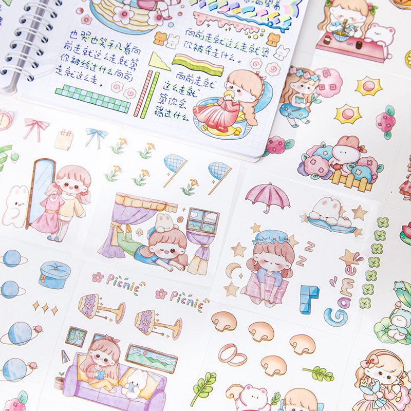 Túi 20 Miếng Dán Chống Thấm Nước Dễ Thương Trang Trí Laptop / Điện Thoại