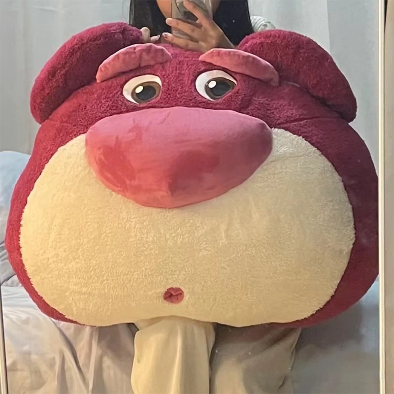 Gối ôm nhồi bông MOUSSON kiểu gấu dâu tây dễ thương