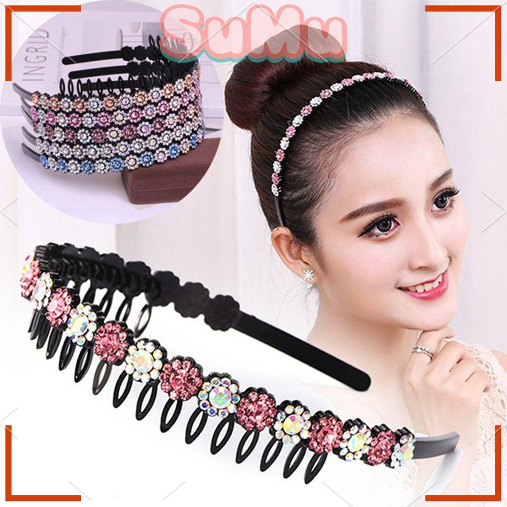 SUMU Kẹp Tóc Đính Đá Thời Trang Dành Cho Nữ