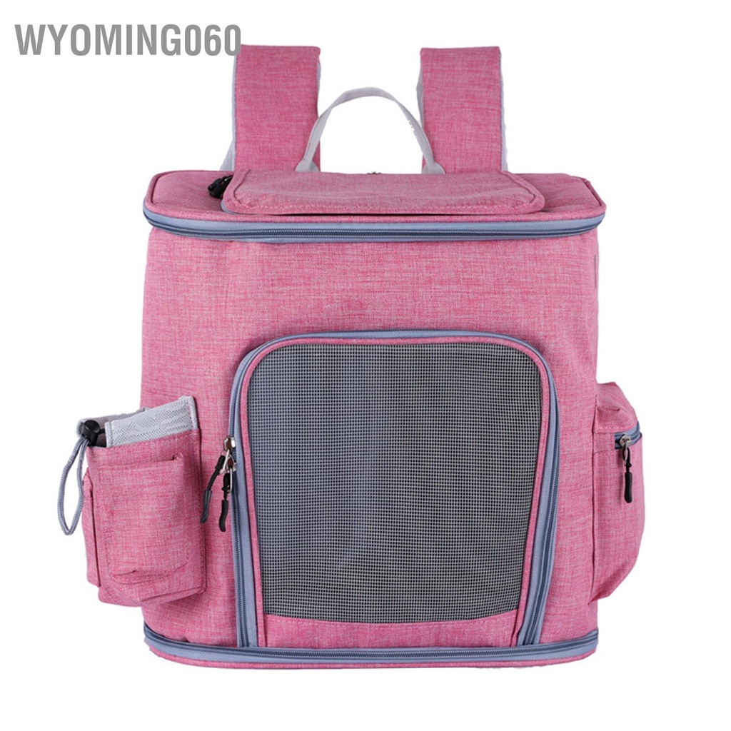 Wyoming060 Ba lô đựng thú cưng cỡ lớn Khóa kéo phía trước thoáng khí Mở Túi nhẹ cho chó con