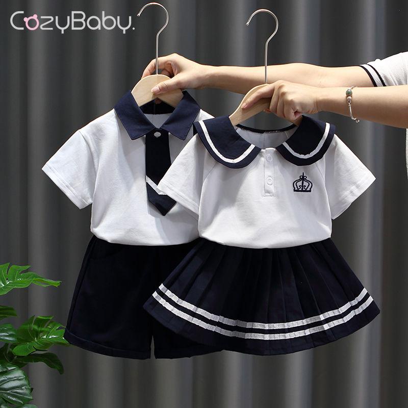 Bộ Đồng Phục Đi Học Thời Trang Mùa Hè Dành Cho Trẻ Nhỏ Tiểu Học