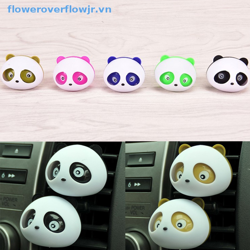 Fjr Phụ Kiện Trang Trí Lỗ Thông Gió Xe Hơi Hình Gấu Trúc Phong Cách Ambientador