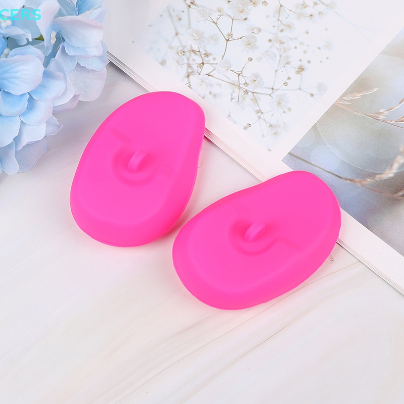 Set 2 Nút Silicon Bảo Vệ Tai Nhuộm Tóc Có Thể Tái Sử Dụng RS