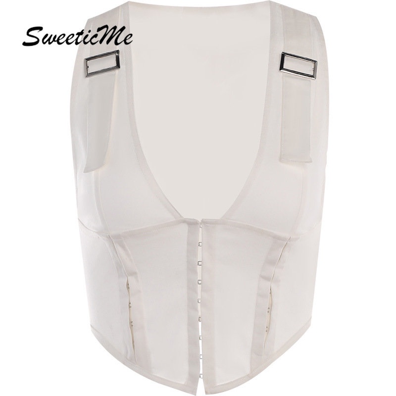 Áo Tank Top Cổ Chữ V Màu Trơn Dáng Ôm Thời Trang 2023 Quyến Rũ Cho Nữ